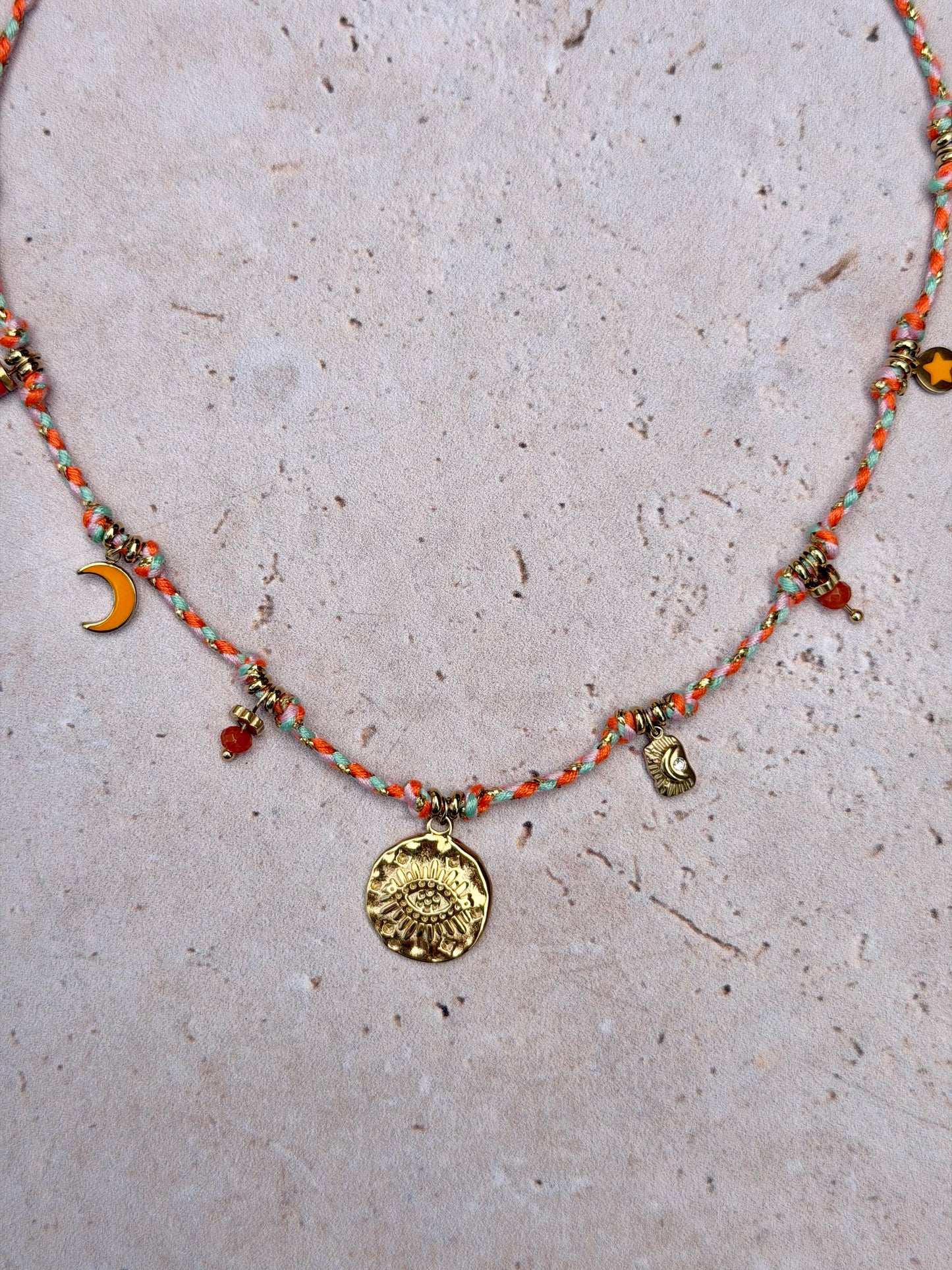 Collier Œil orange 🟠
