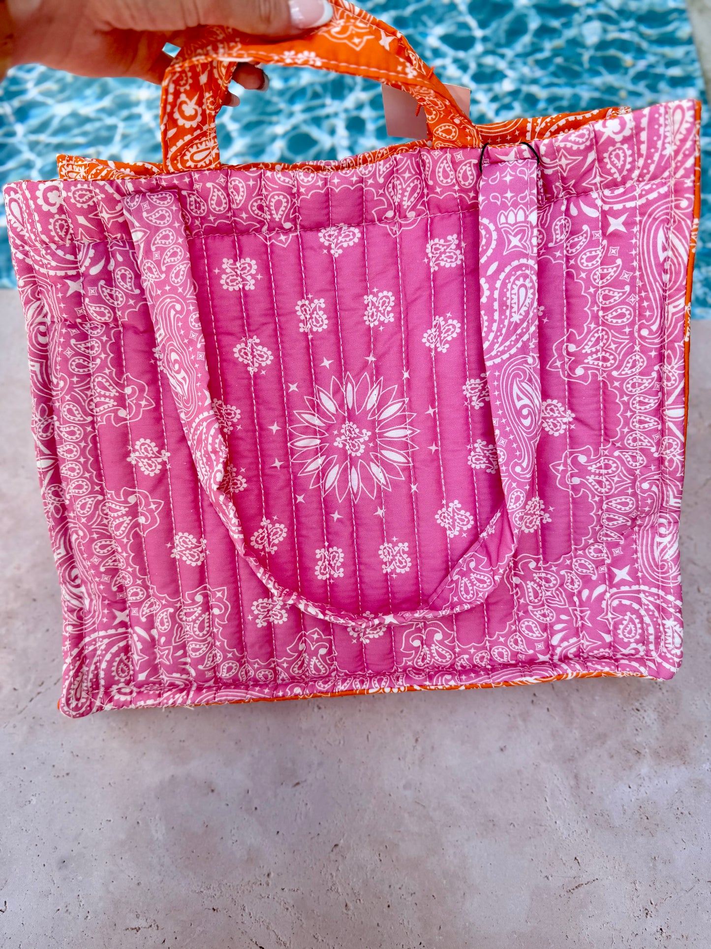 Cabas AMOUR orange/rose 🧡