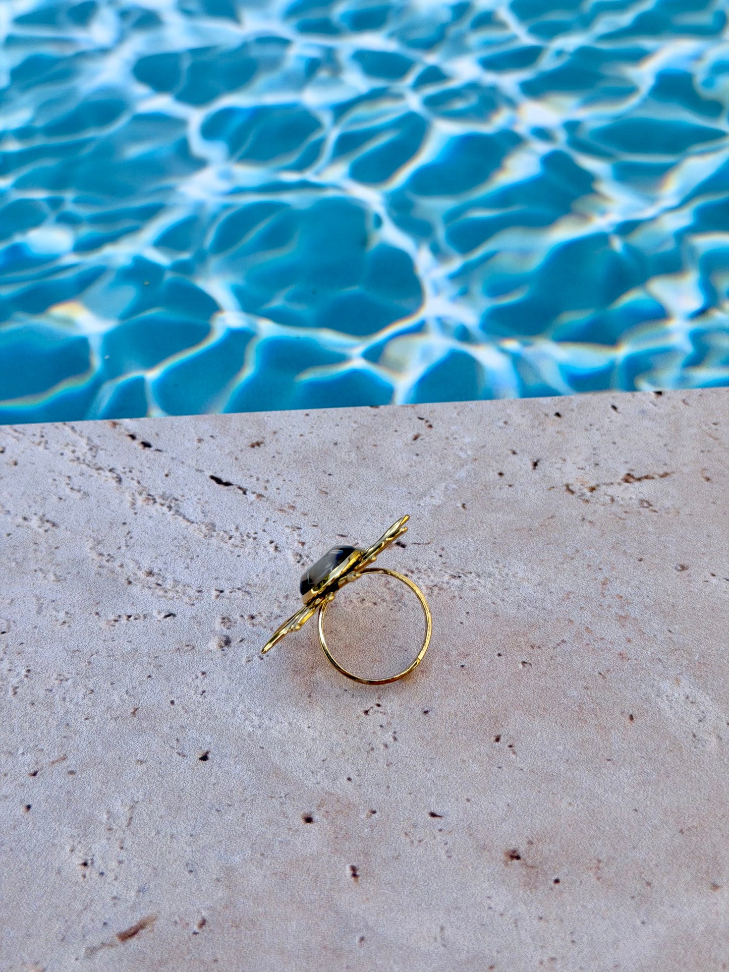 Bague Soleil marbré