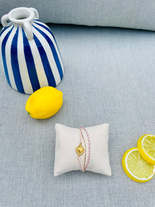 Bracelet Ex-voto rose ❤️‍🔥