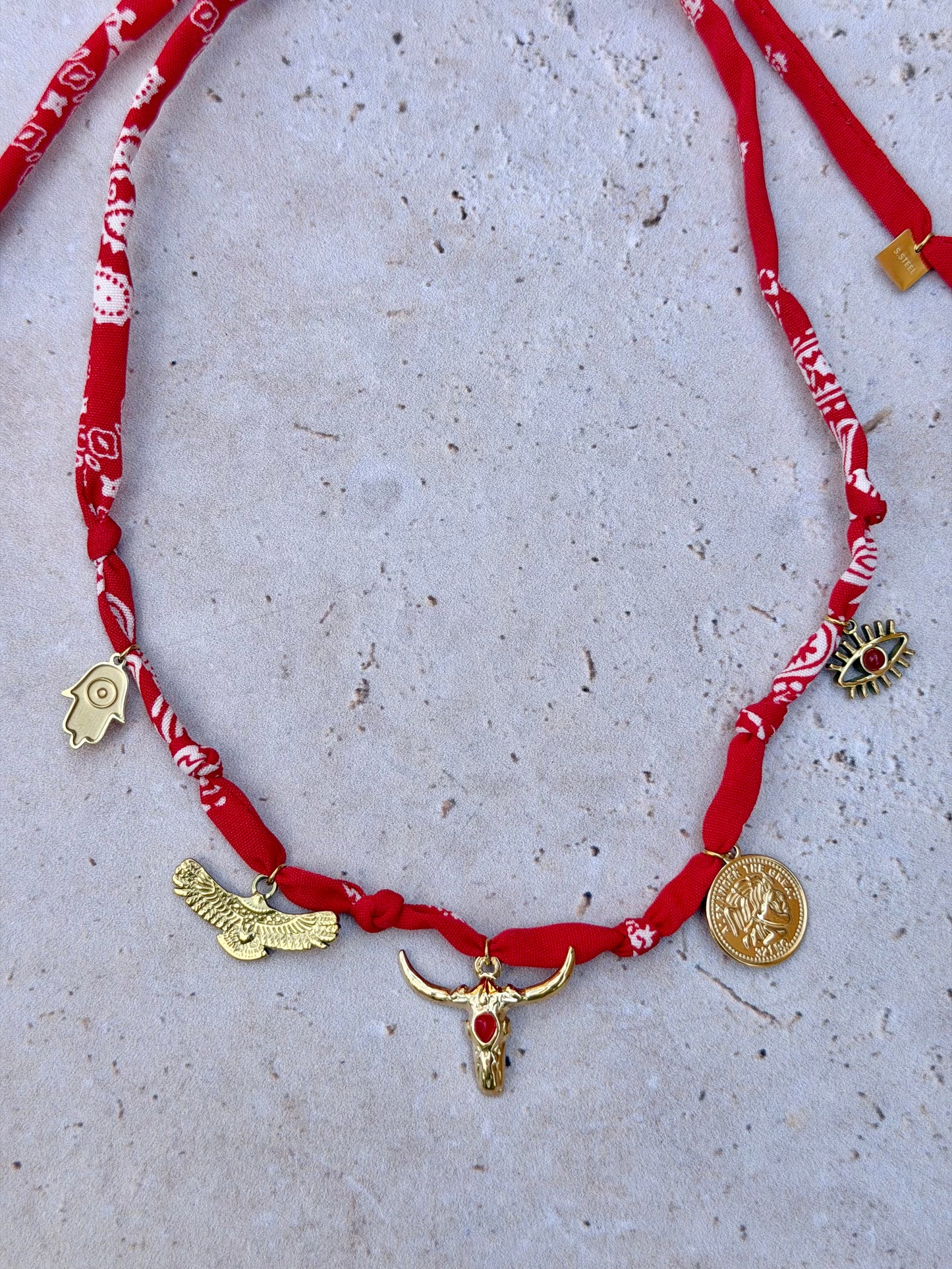 Collier Bandana texas 🔴