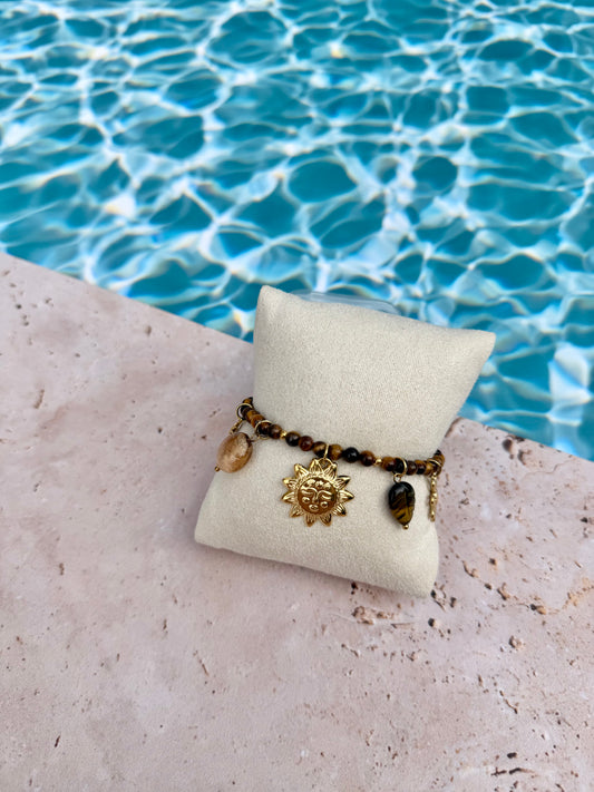 Bracelet Soleil brun