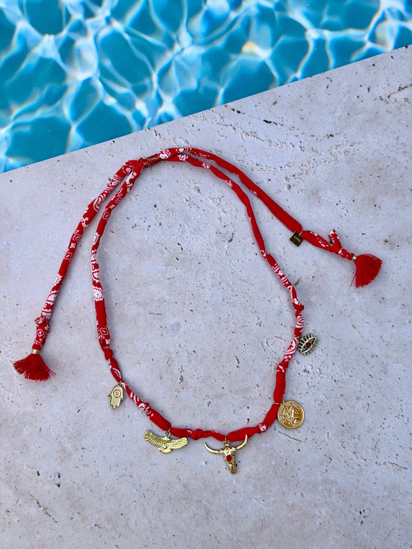 Collier Bandana texas 🔴