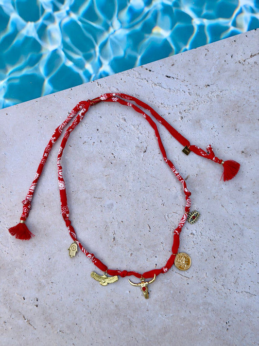Collier Bandana texas 🔴