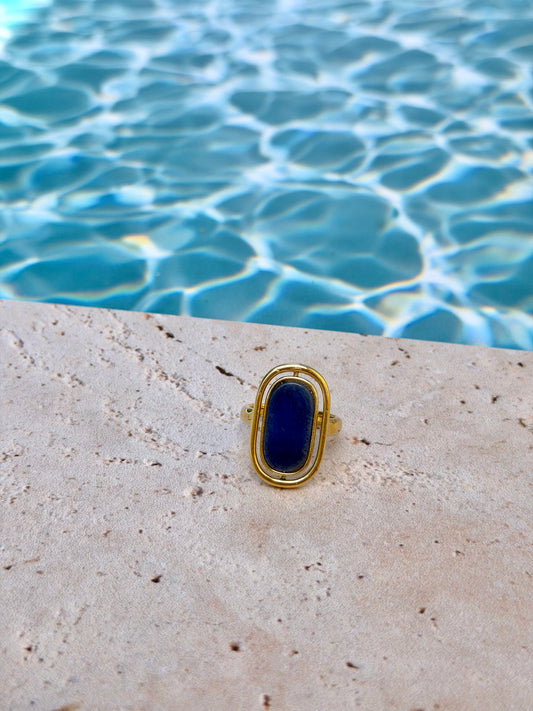Bague Stone bleu