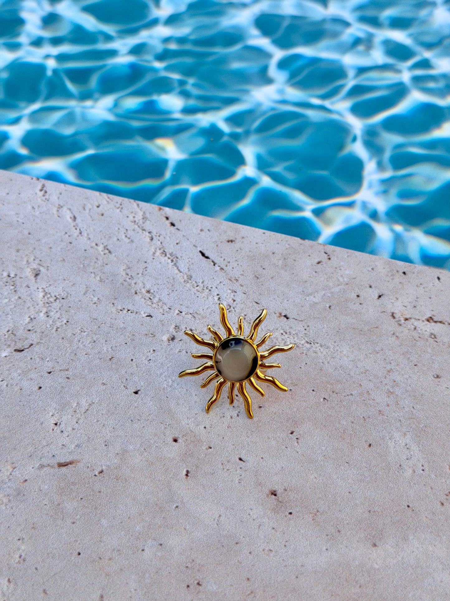 Bague Soleil marbré