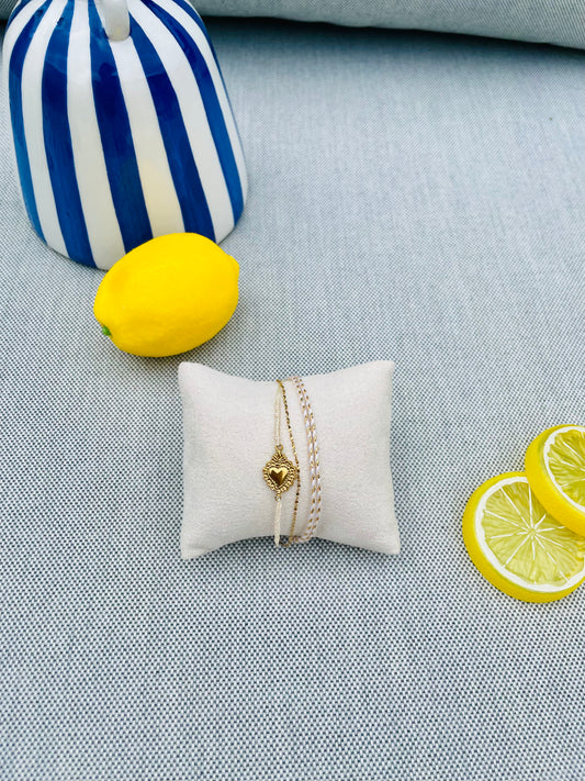 Bracelet Ex-voto beige ❤️‍🔥